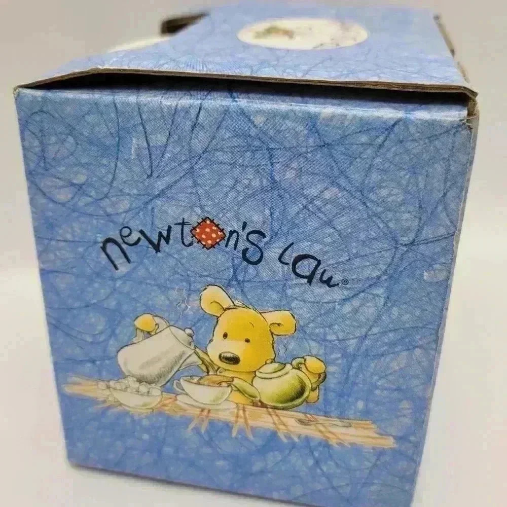 RARE NEW GOTTA GETTA GUND NEWTON'S LAW 12 OZ "I NEED A HUG" BEAR RED HEARTS MUG - Picture 4 of 7